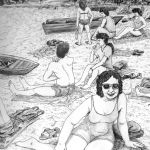 Lazing on the beach